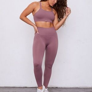 SET ACTIVE sculpt flex leggings in ginger and sculpt flex box X in ginger